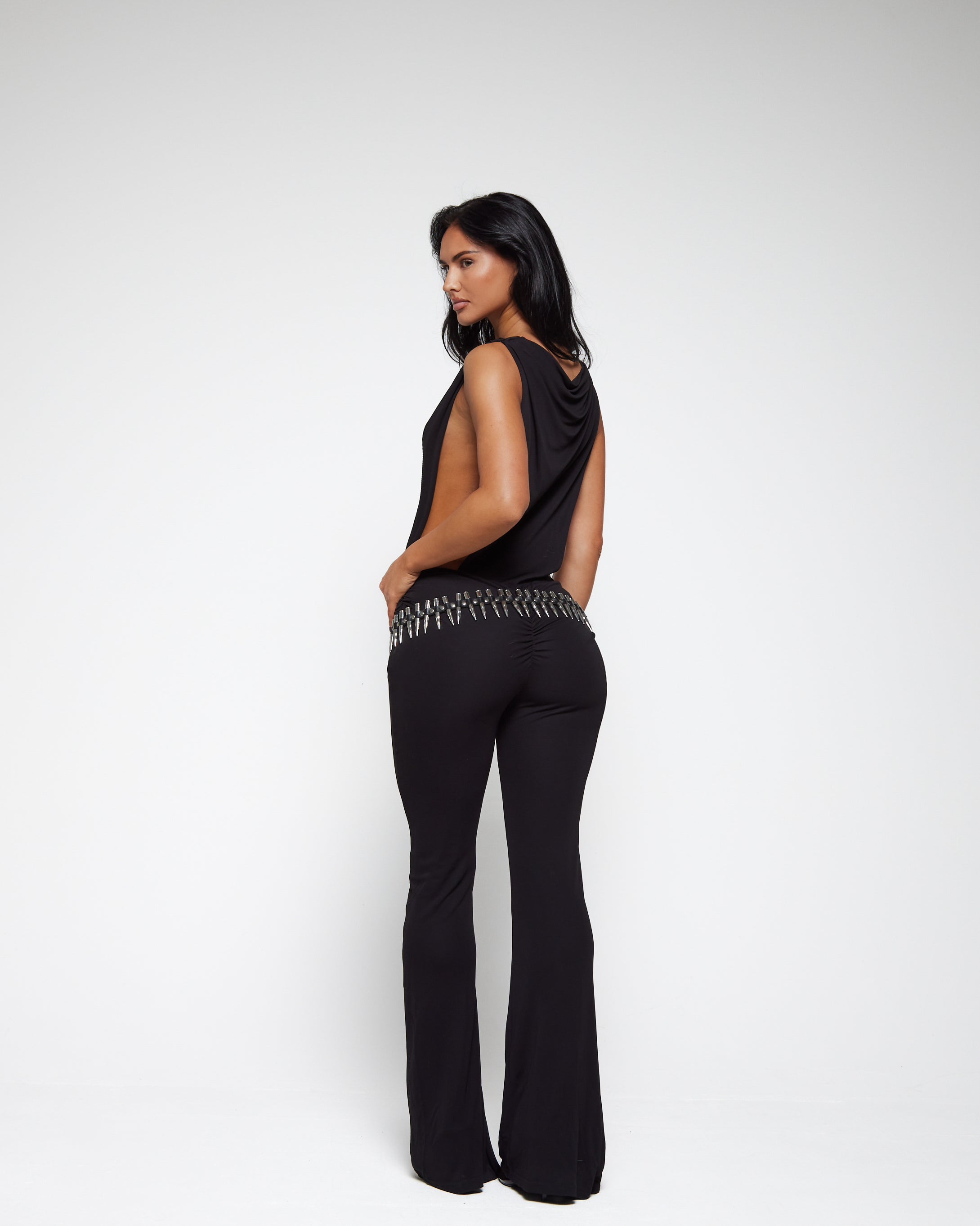 DRAPE JUMPSUIT NOIR