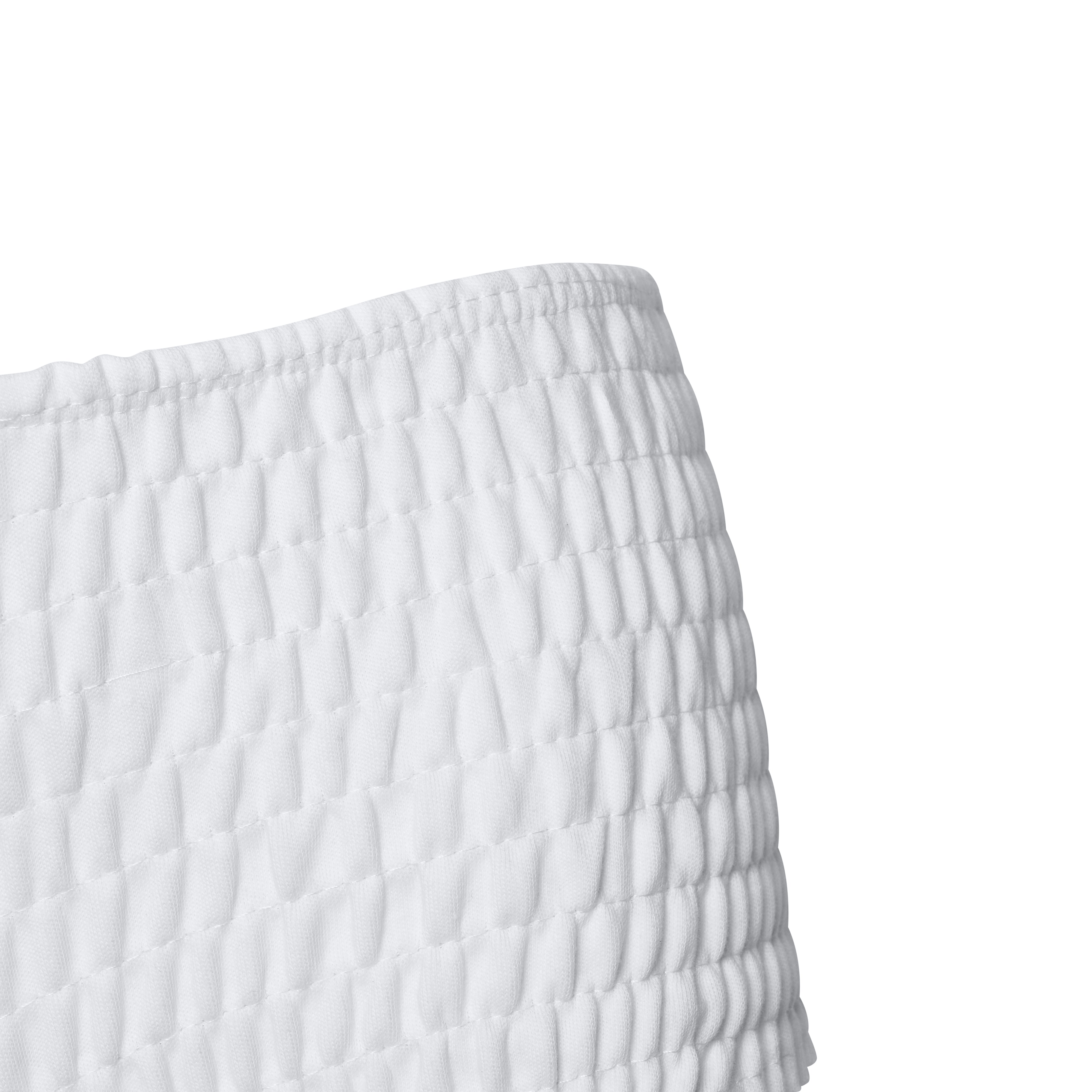 SHIRRED SHORT WHITE