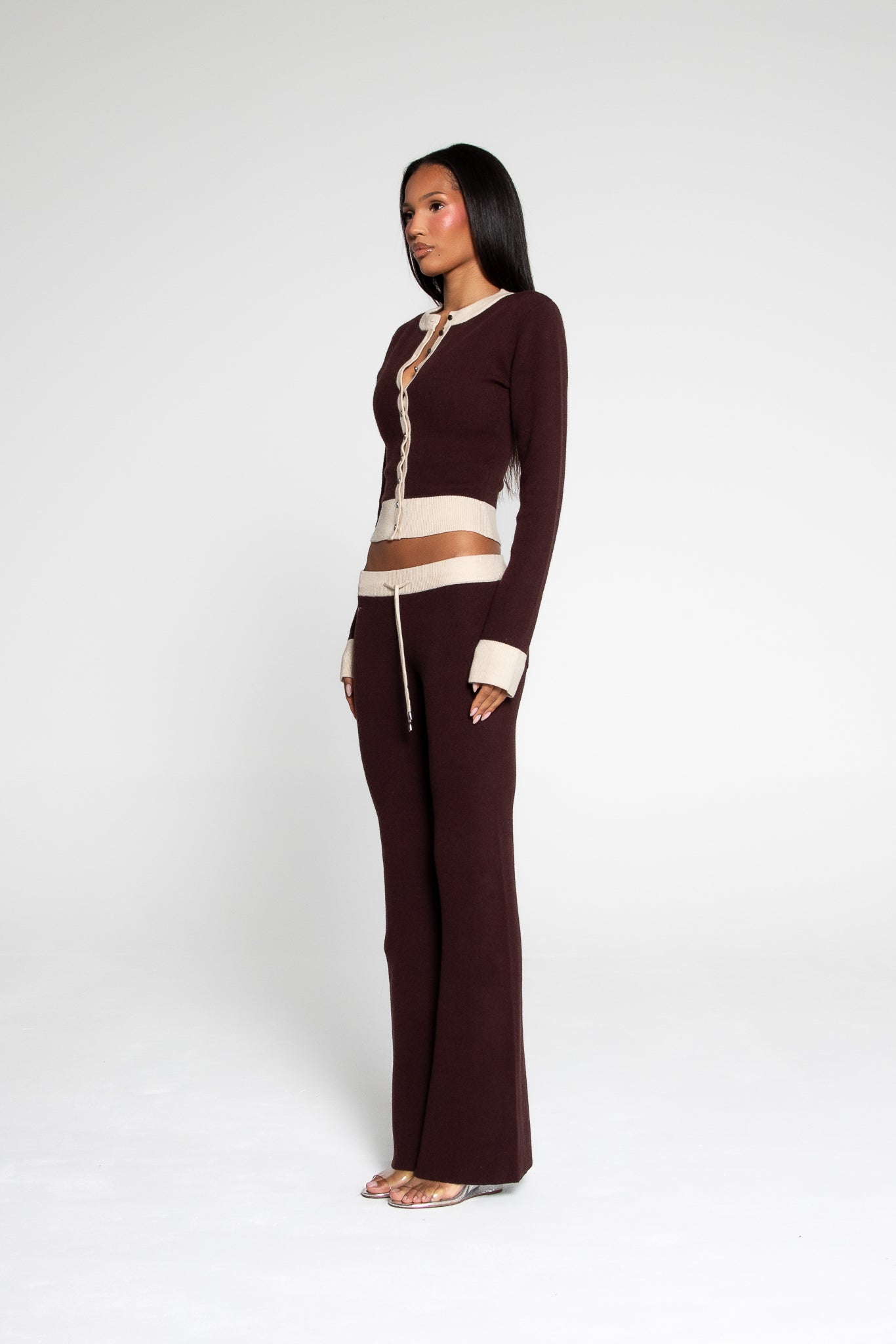KNIT PANTS TIRAMISU
