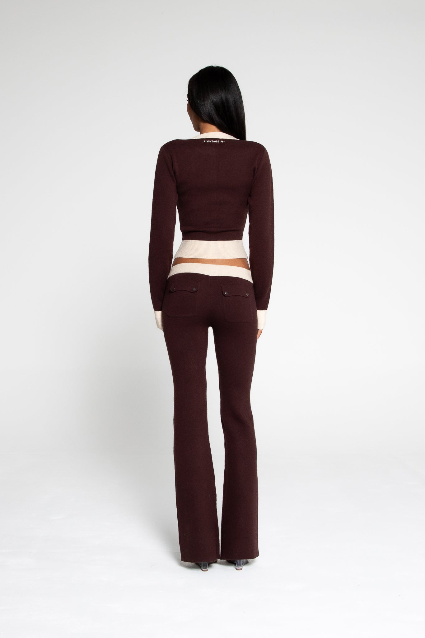 KNIT PANTS TIRAMISU