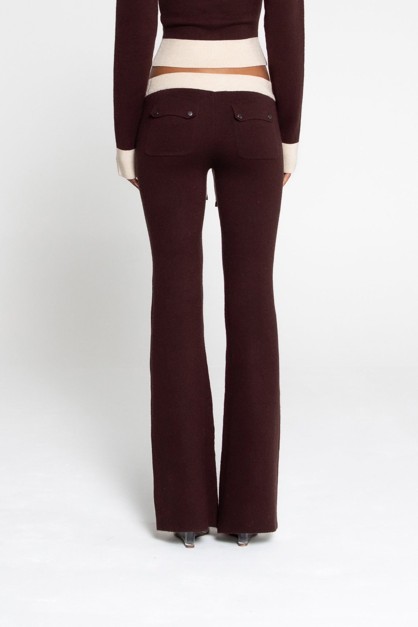 KNIT PANTS TIRAMISU