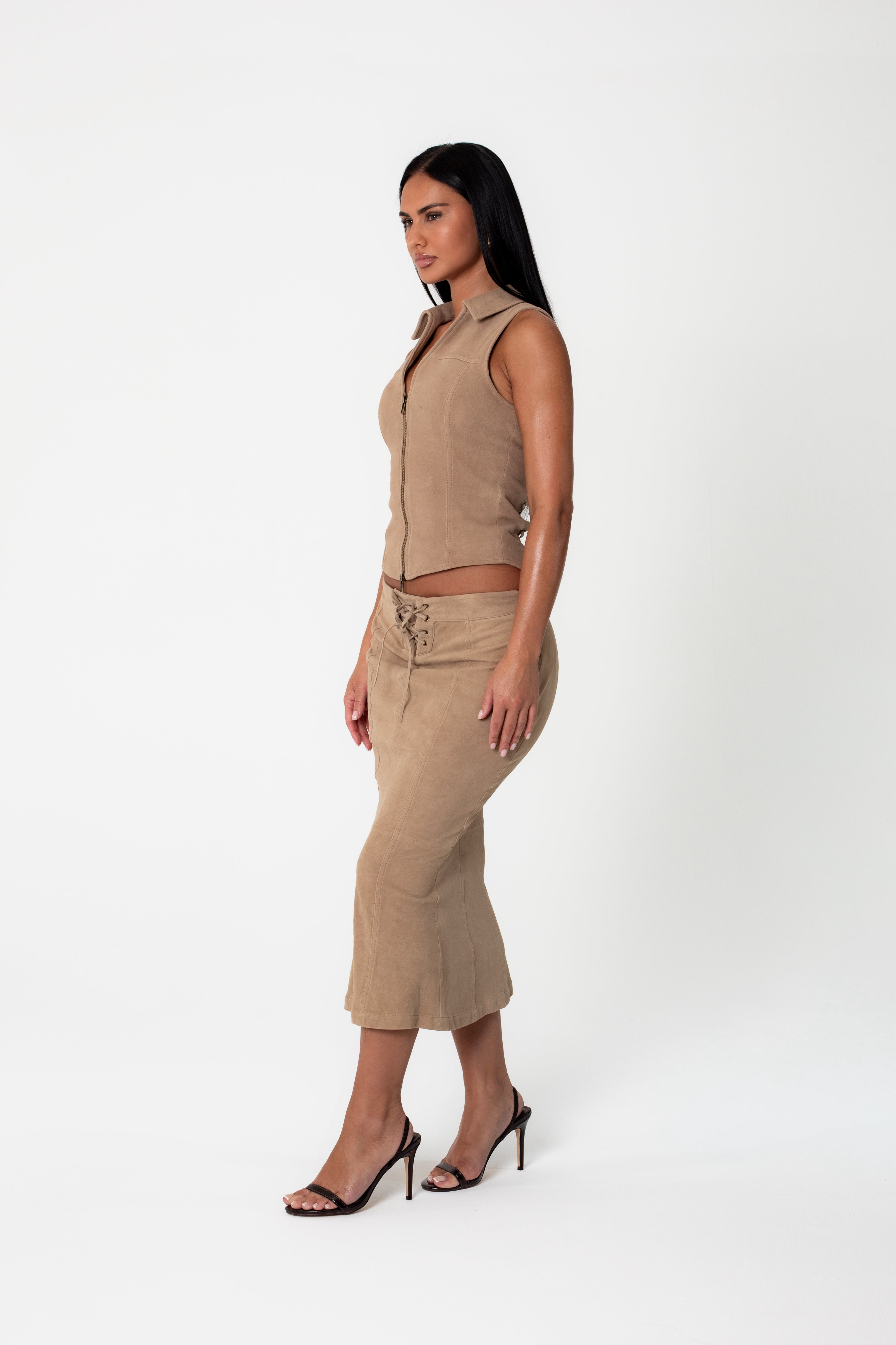 SUEDE SKIRT