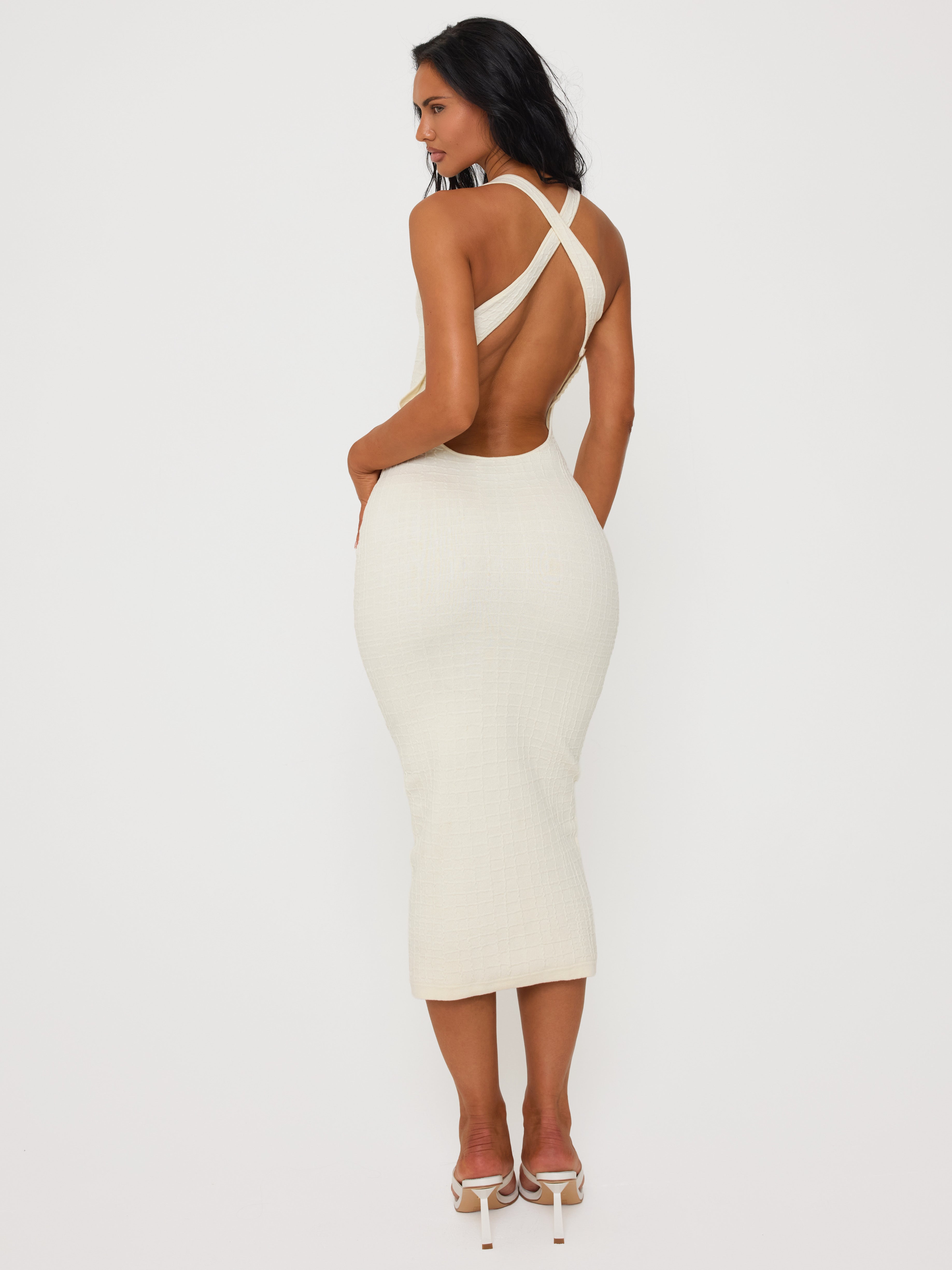 Embossed Dress Vanilla Bean