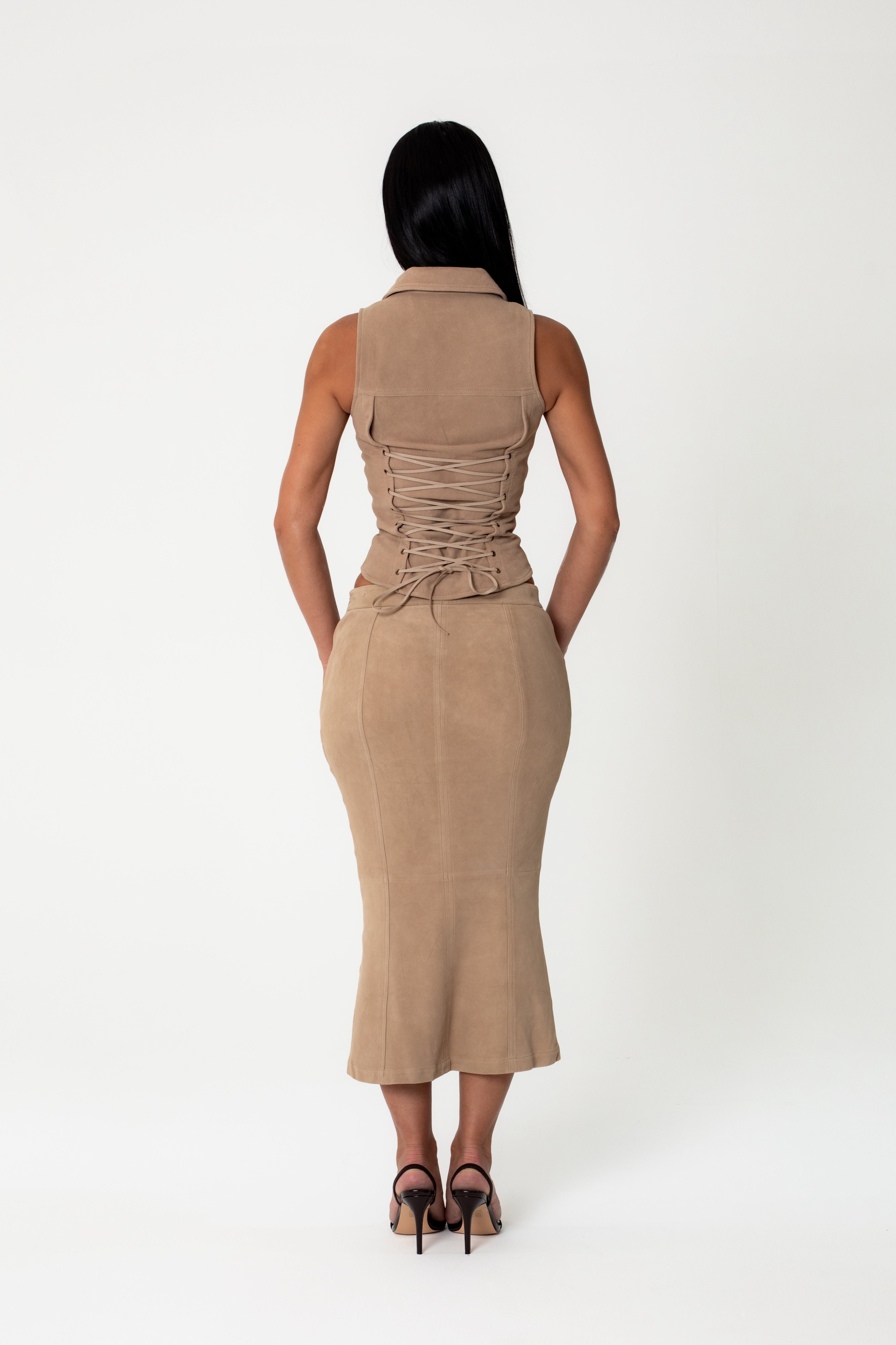 SUEDE SKIRT
