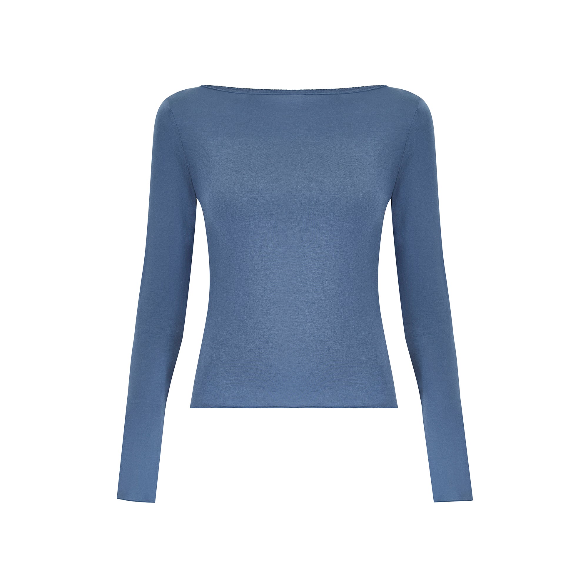 PETROL SEMI SHEER TOP