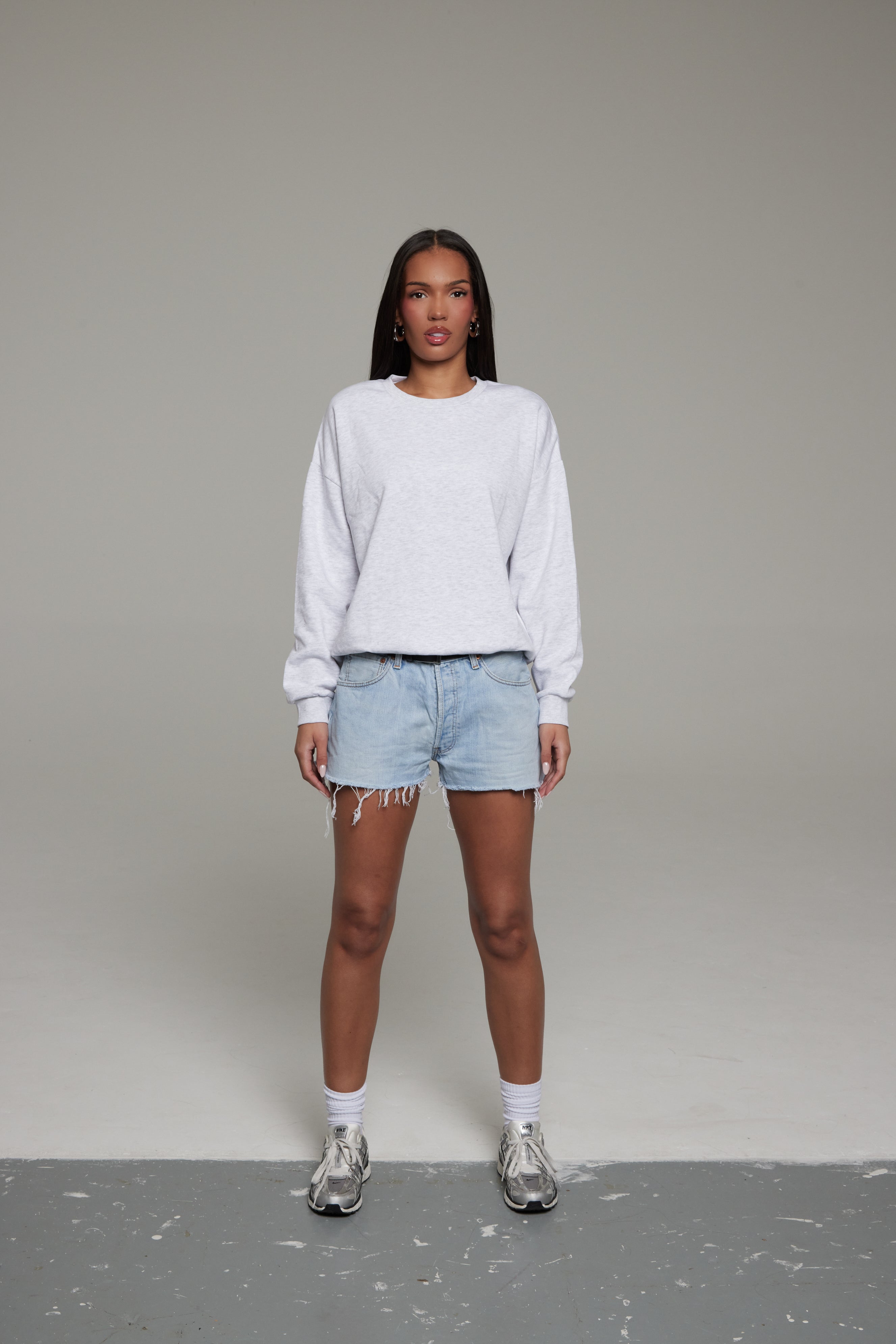 BLUE CROPPED SHORT