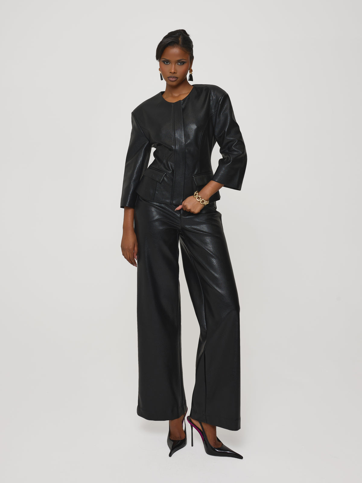 Peplum Jacket Caviar