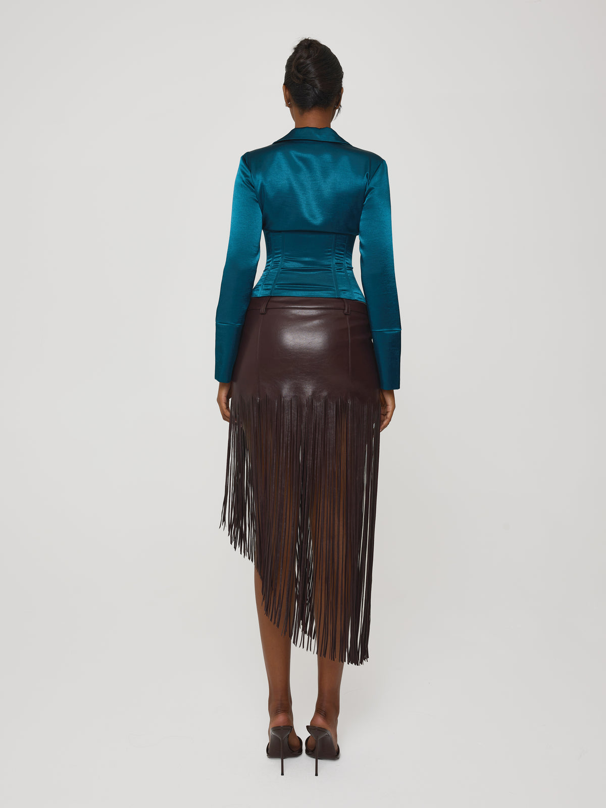 Corsetted Shirt Teal