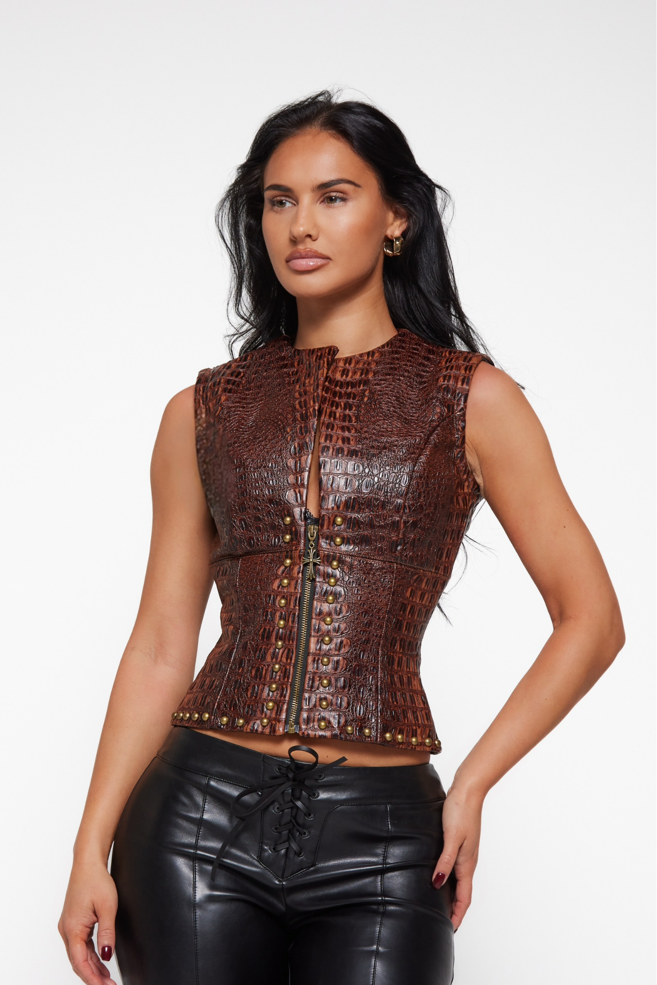 ALLIGATOR ZIP UP VEST