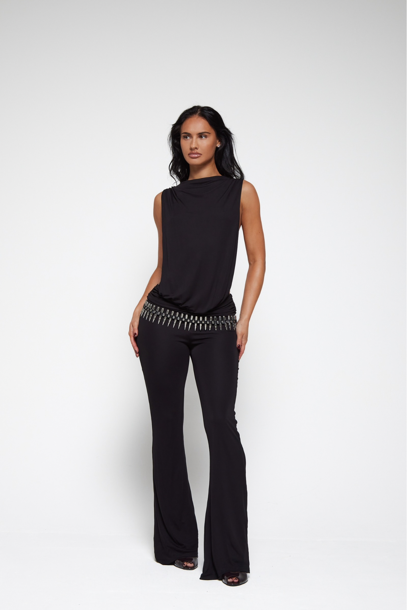 DRAPE JUMPSUIT NOIR