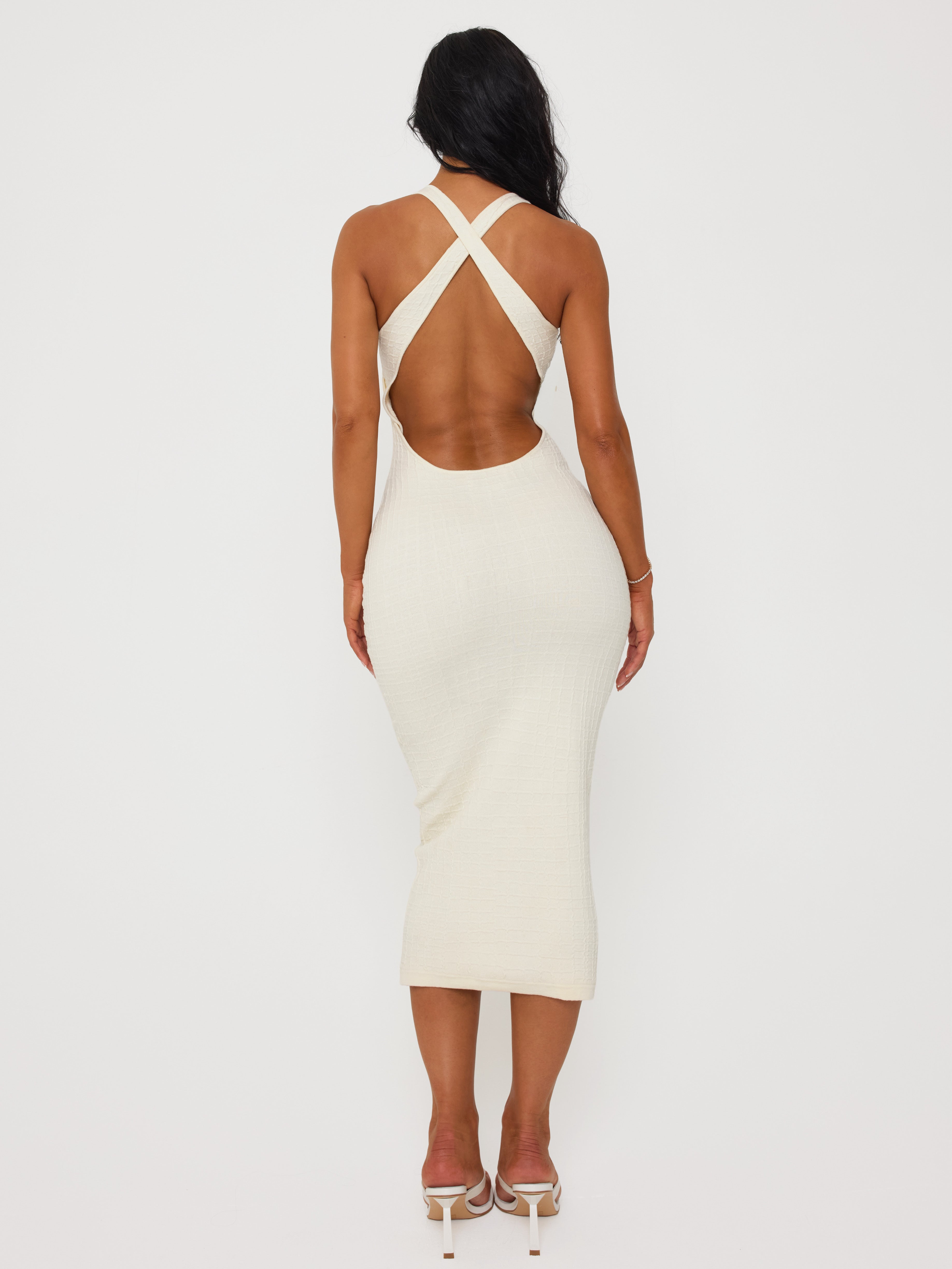 Embossed Dress Vanilla Bean