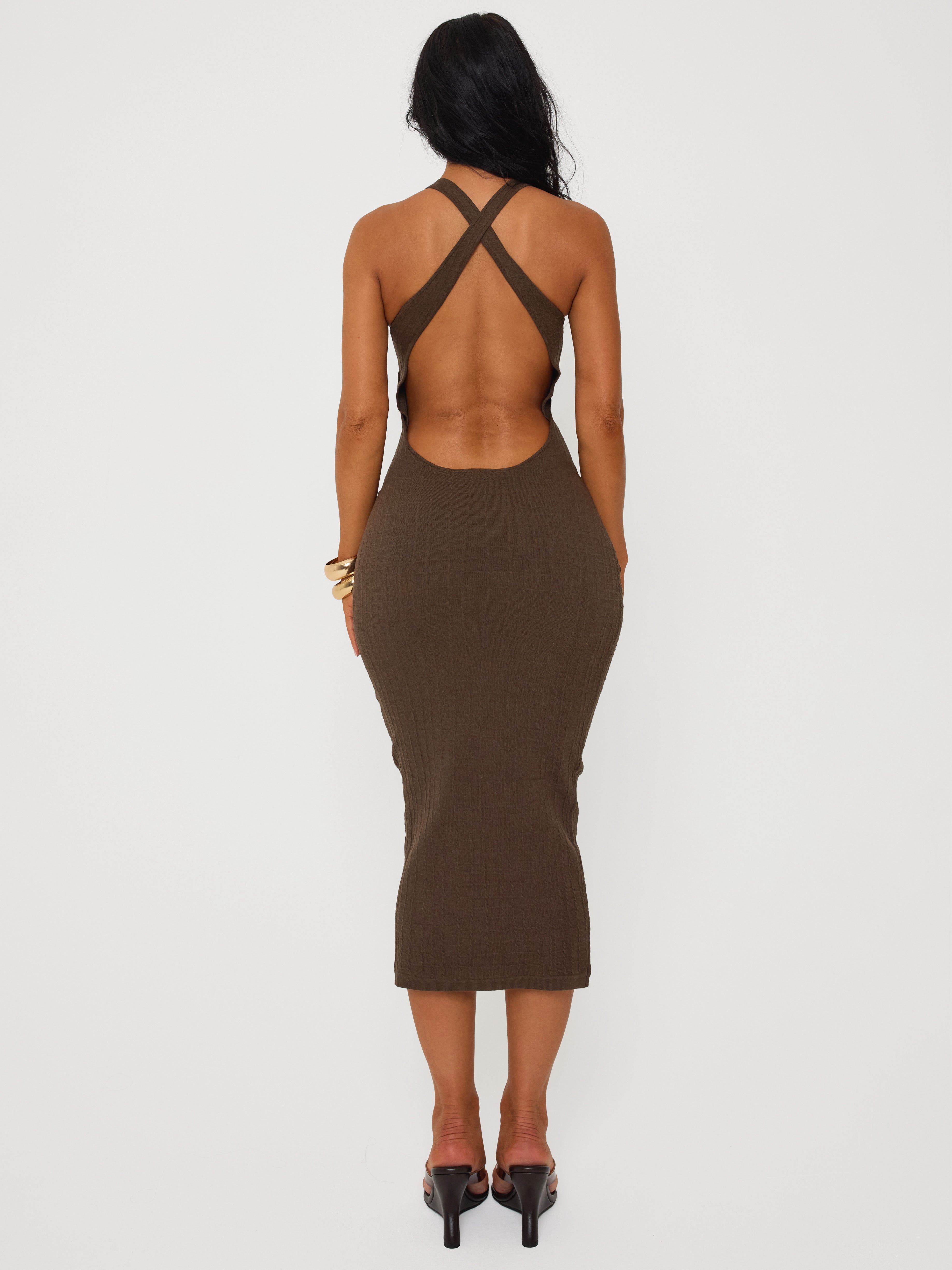 Embossed Dress Cacao
