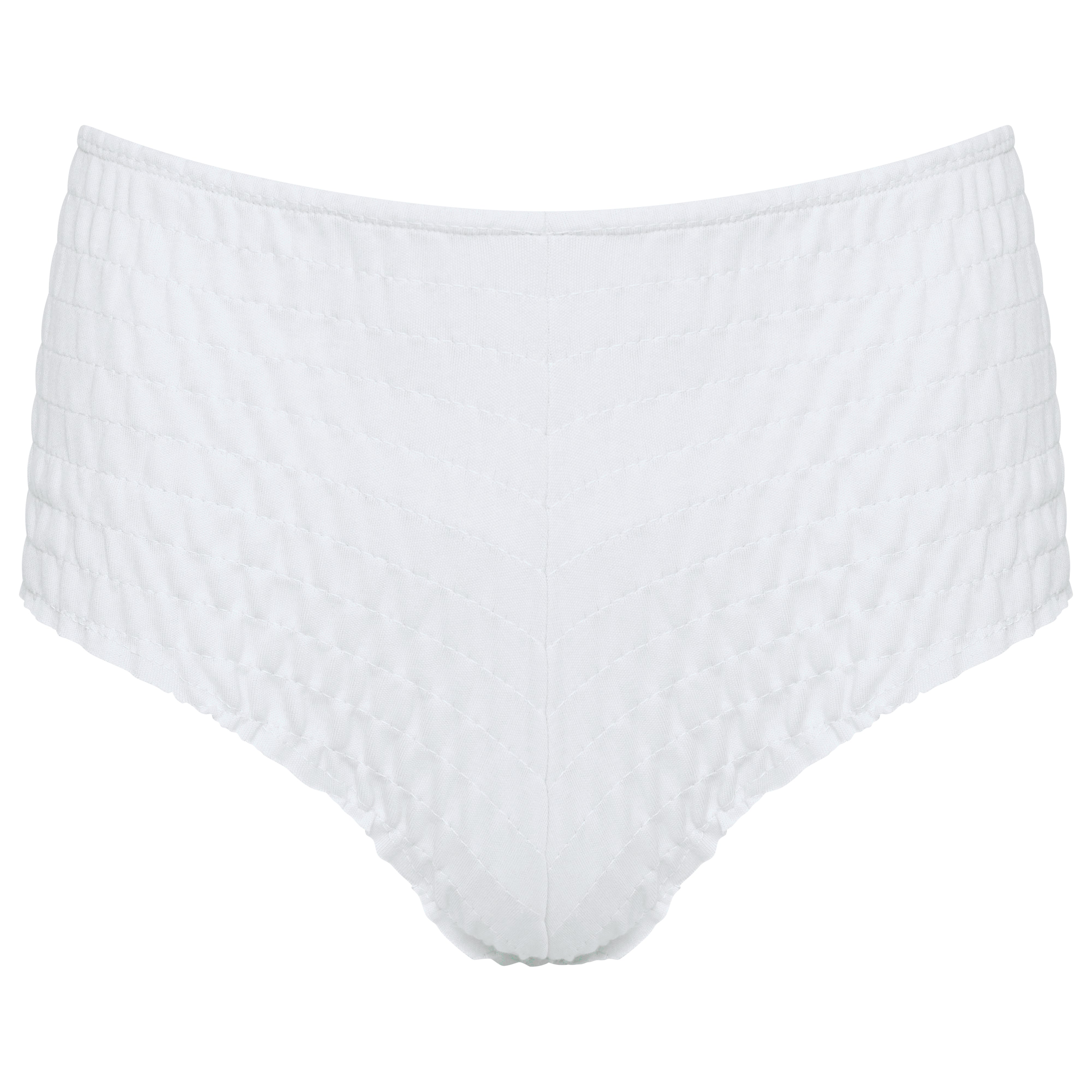 SHIRRED SHORT WHITE