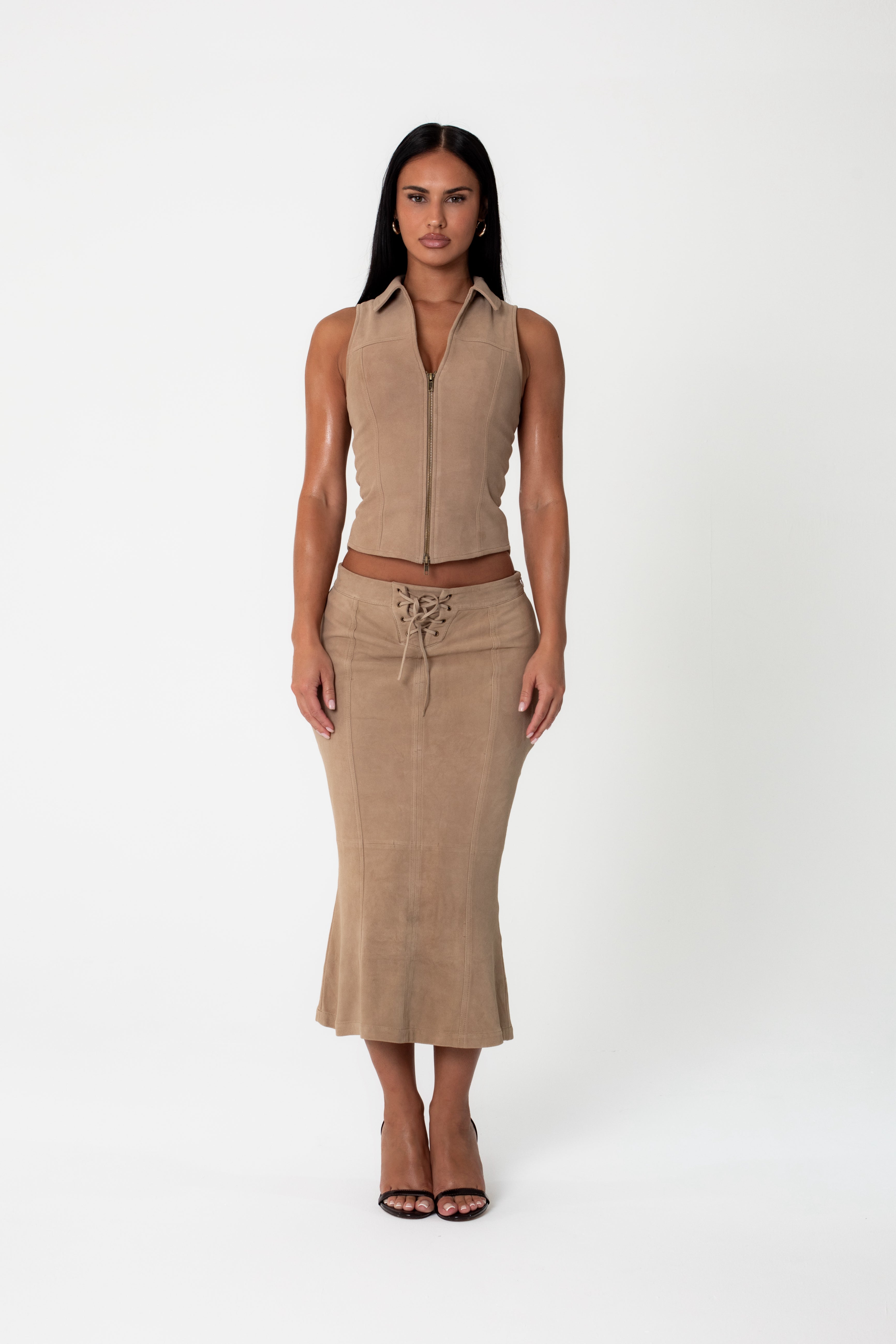 SUEDE SKIRT