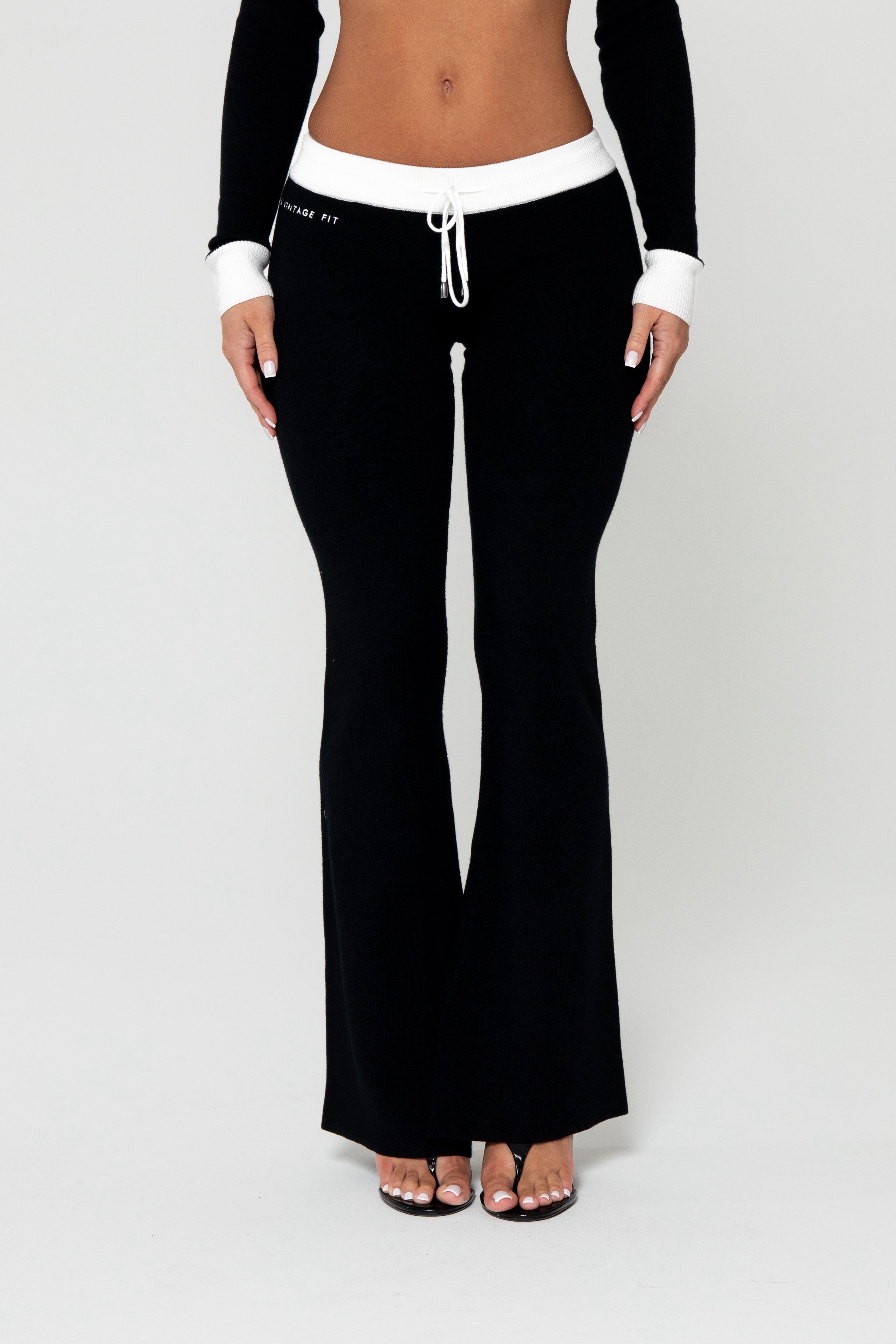 KNIT PANTS CAVIAR