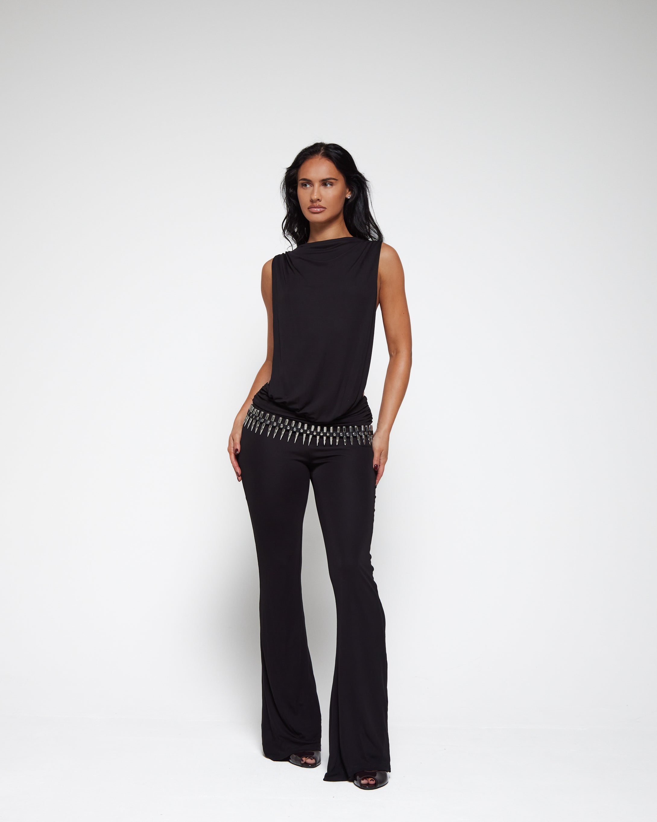 DRAPE JUMPSUIT NOIR