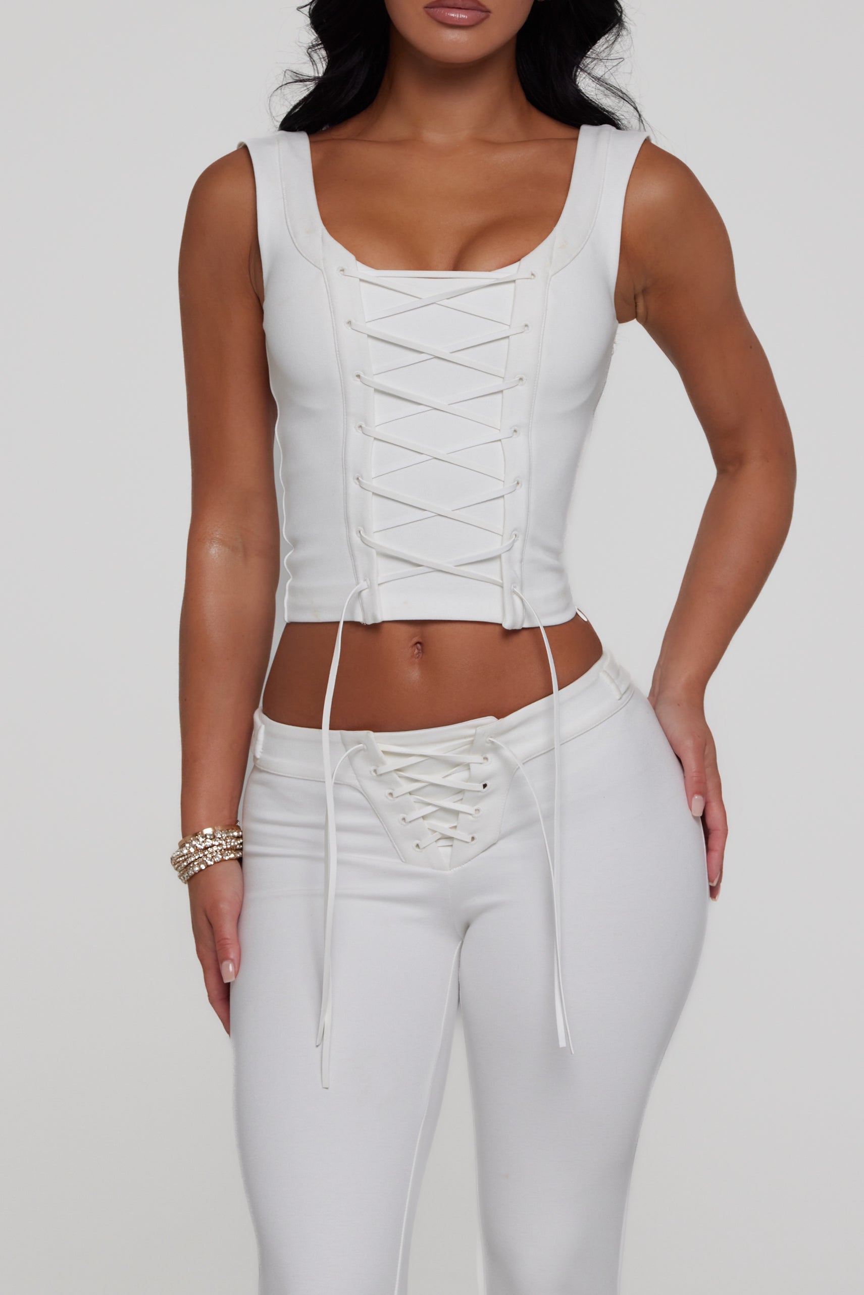 CORSET TOP WHITE