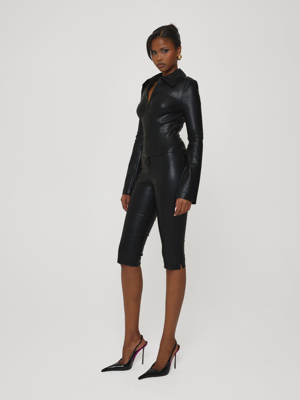 Collared Zip Up Ink