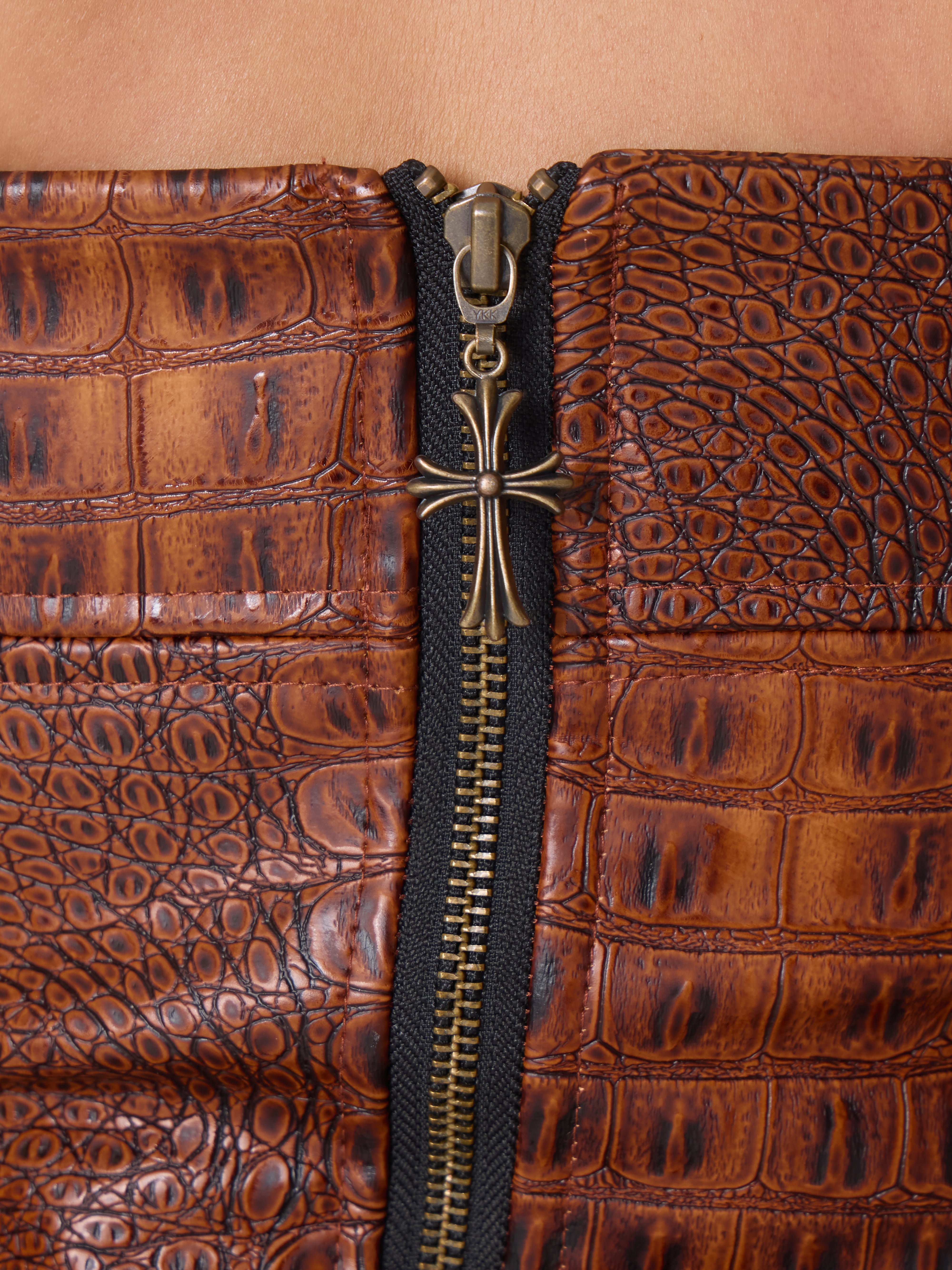 Croc Corset Top