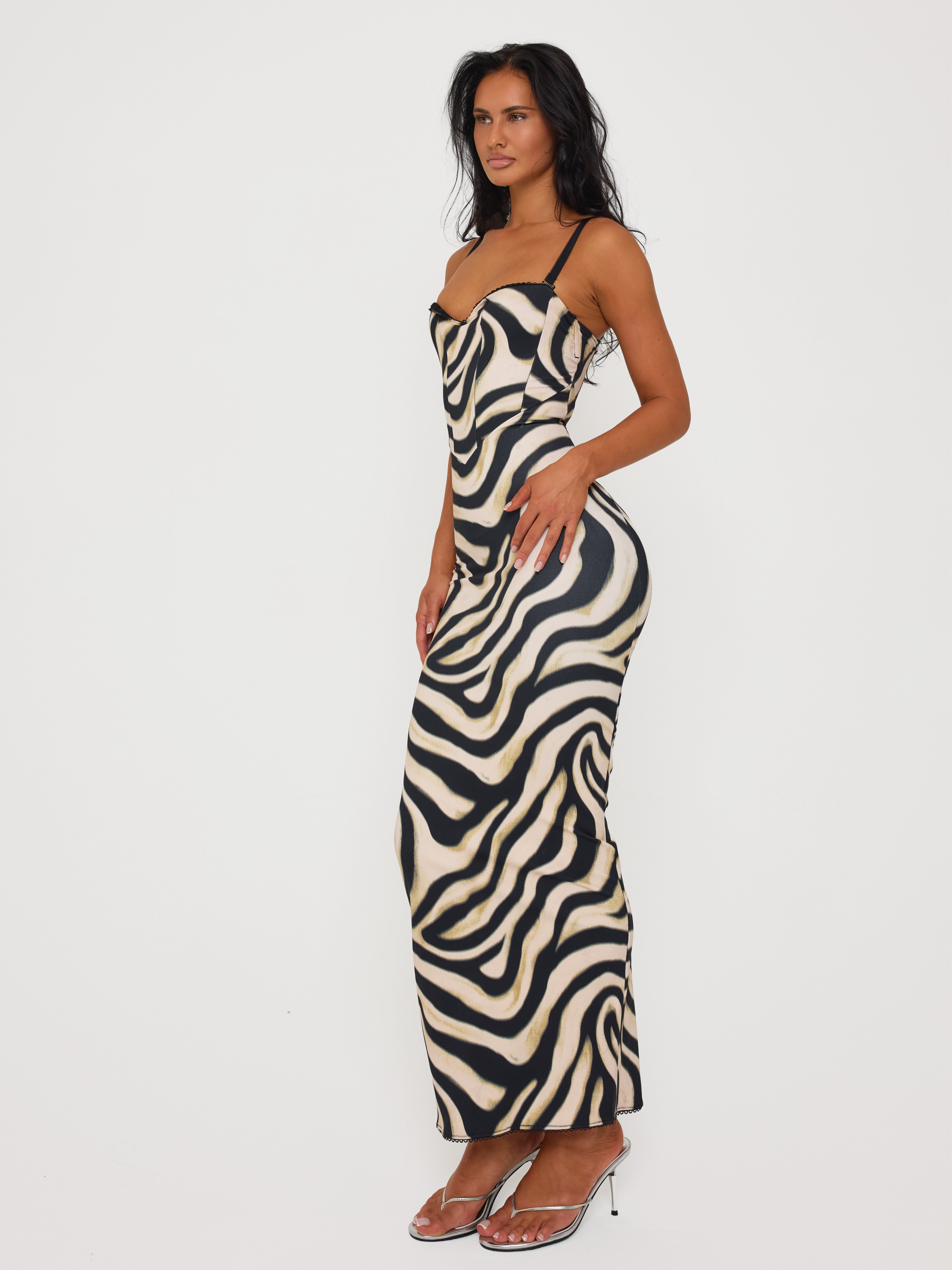 Contour Dress Zebra