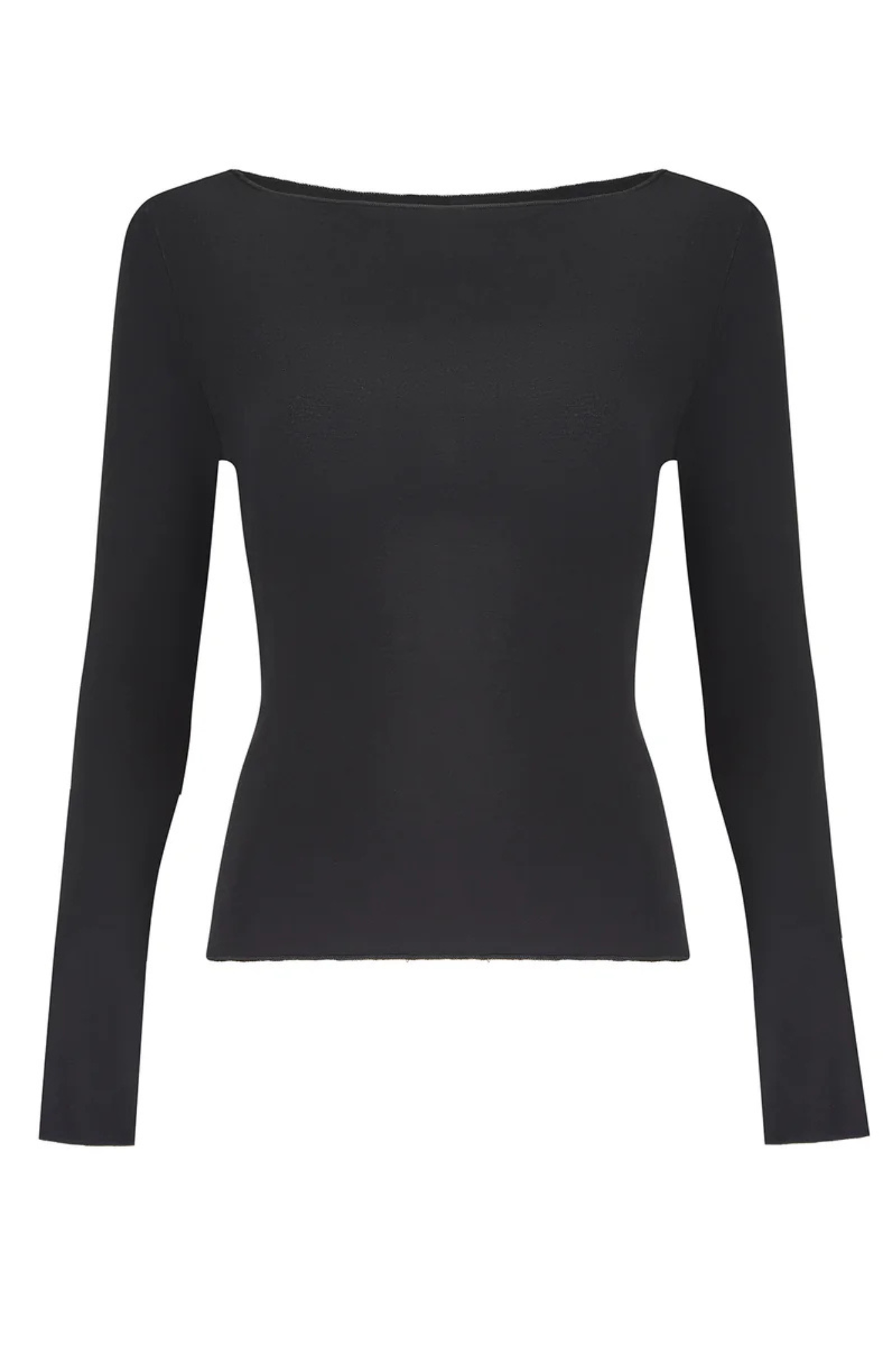 BLACK SEMI SHEER TOP