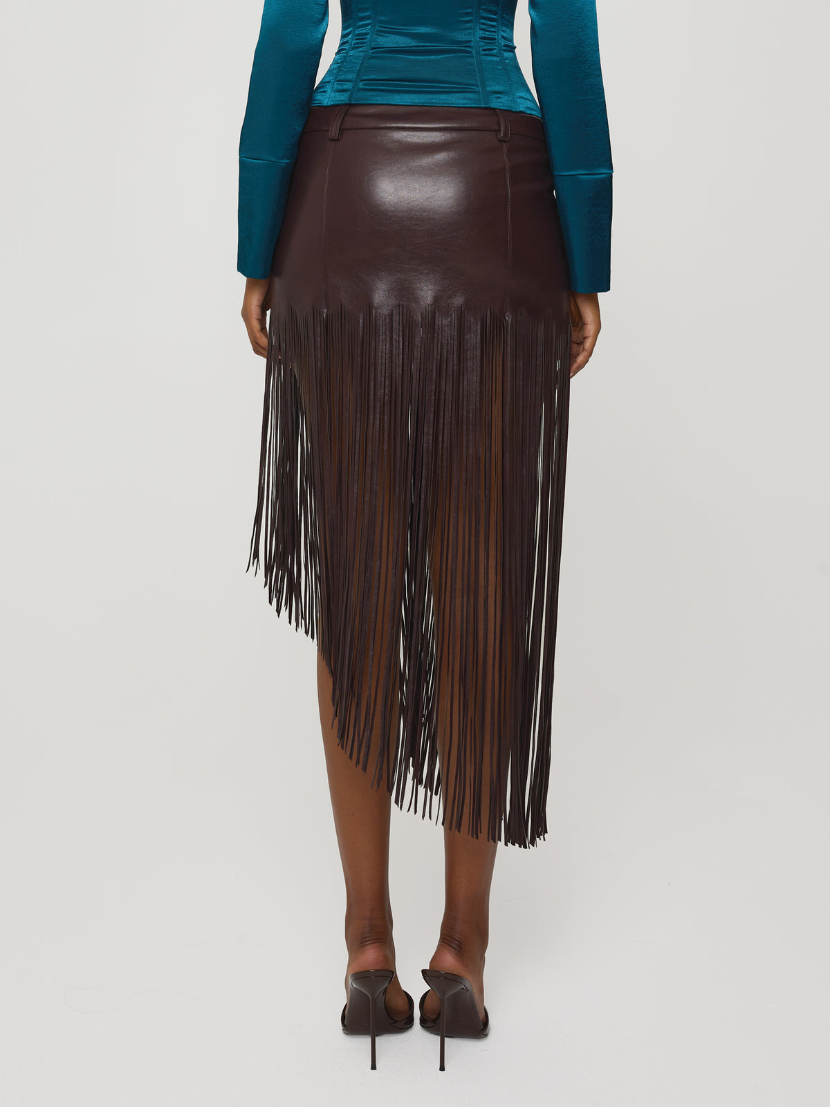 Tassel Trim Skirt Fig